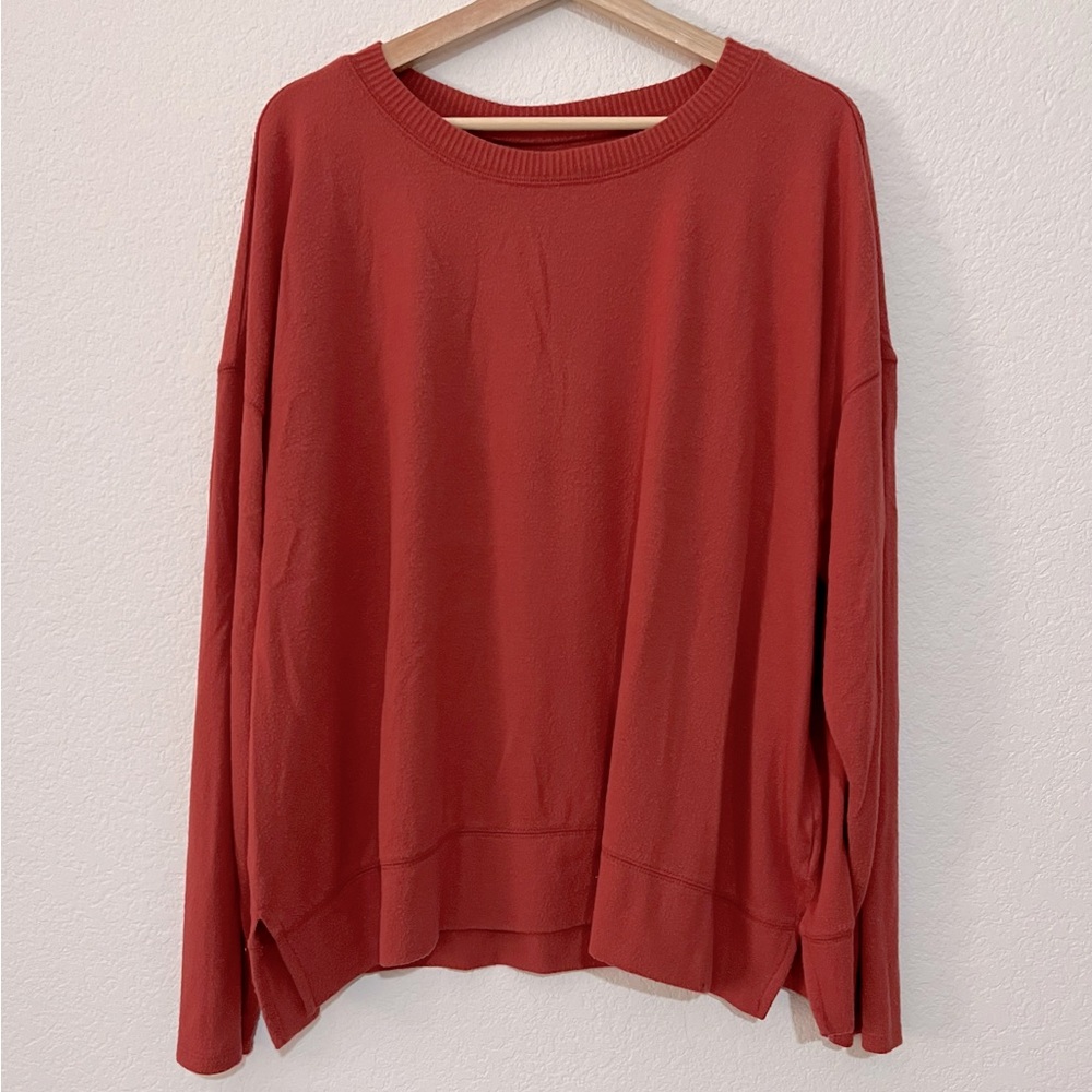 Lucky Brand Women’s Ultra Soft Red Sweater